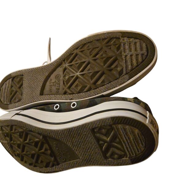 Converse All Star Low Top Canvas Tennis Shoes Womens 8 Mens 6 Camouflage Jungle - Picture 12 of 12
